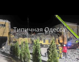 Така изглежда щабът на групировката на ВСУ "Юг" в Одеса след удара